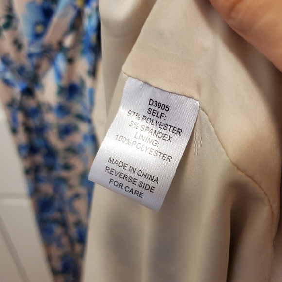 NWT Alexia Admor Blue Floral Satin Look & Feel Maxi Dress Size 10, Retail $245 - Picture 12 of 12